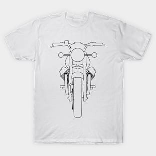 Moto Guzzi 850-T outline graphic (black) T-Shirt